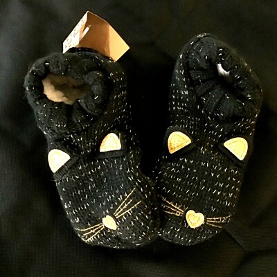  Cozy Pet  Knit Pull On Slippers Size M/L  8-10-image