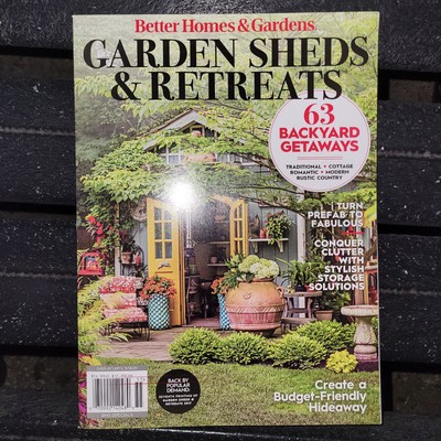 Garden Sheds & Retreats: Better Homes & Gardens Magazine 2025 ~ 63 Backyard-image