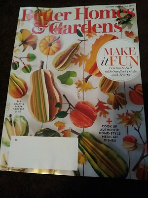 Better Homes & Gardens Magazine Celebrate Fall October 2021 Issue -image