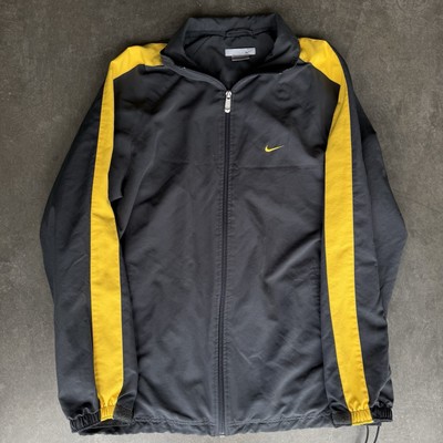 Nike Vintage Softshell Training Windbreaker Jacket Yellow/Silver US Size L-image