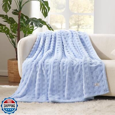 Cozy Bliss Soft Twin Size Waffle Blanket - Lightweight Cozy Blankets Gift for-image