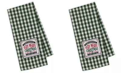 Set of 2 Have Yourself a Very Merry Christmas & A Happy New Year Kitchen Towel-image