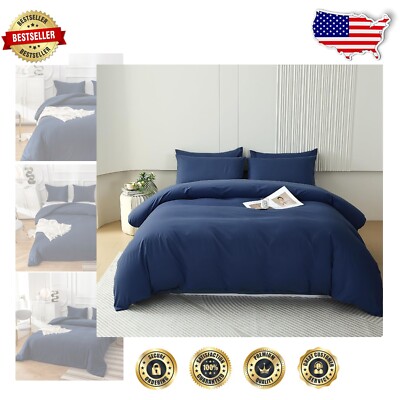 Vintage Navy Blue California King Comforter Set - Elegant & Comfortable Bedding-image