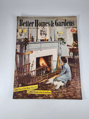 Better Homes & Garden Magazine February 1941 What's There to This Modern Vtg-image