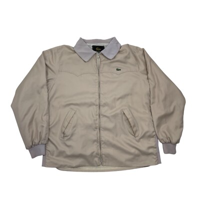 Vintage Lacoste Alligator Windbreaker Jacket Wind Rain Resistant Sz XL Hong Kong-image