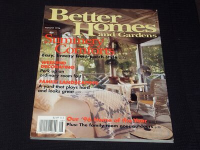 1996 AUGUST BETTER HOMES & GARDENS MAGAZINE - SUMMERY COMFORTS COVER - E 2630-image