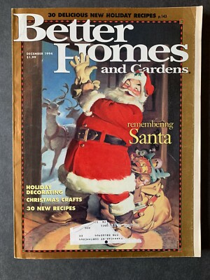 Better Homes & Gardens Magazine Dec 1994 1990's Lifestyle Decor Recipes Ads-image
