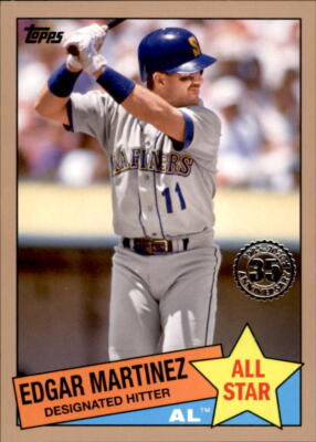2020 Topps Series 2 EDGAR MARTINEZ 1985 Topps All-Star GOLD /50 Mariners 85AS-31-image