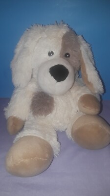 Warm & Cozy Plush Tan Cream Dog Puppy Microwaveable Warm Lavender Scent 9”-image
