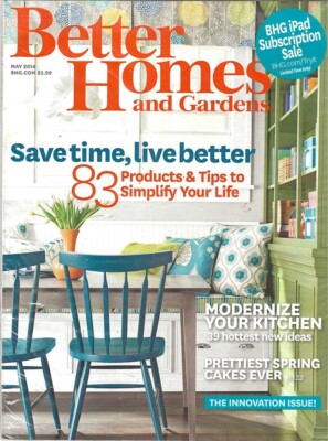 Better Homes & Gardens - Simplify Life - Modernize Kitchen - May 2014 - NIB!!-image