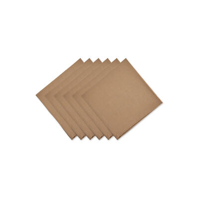 Design Imports Cotton 6-Pc. Napkins - Brown STONE ONE SIZE-image