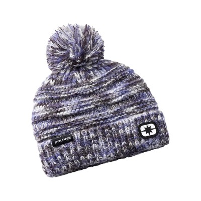 Polaris Womens Space-Dye Pom Beanie Warm Cozy Comfortable Winter Hat-image