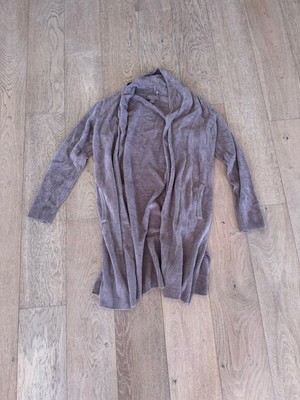 Barefoot Dreams Cozy Chic Ultra Lite Cardigan Sweater Tan Small-image