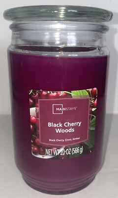 Mainstays BLACK CHERRY WOODS 20 oz. Jar Candle-image
