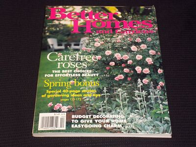1996 APRIL BETTER HOMES & GARDENS MAGAZINE - CAREFREE ROSES FRONT COVER - E 2624-image