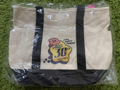 Kirby Star 30th Anniversary Zipper Tote Bag - Cute Stylish Design-image