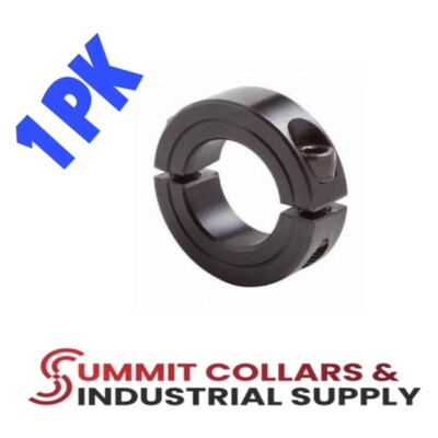 1-3/16”DOUBLE SPLIT STEEL NEW CLAMPING SHAFT COLLAR BLACK OXIDE (Qty 1)Free Ship-image