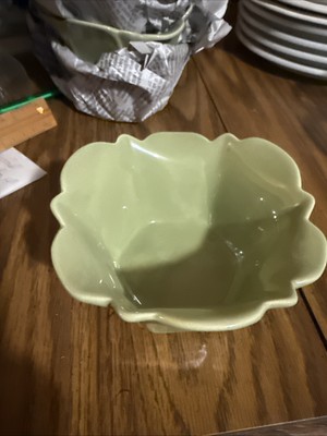 Pier 1 Imports Green Floral Design Cups For Deserts Or Other Goodies-image