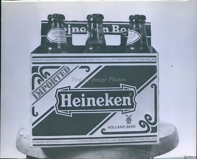 Vintage Six-Pack Design For Heineken Beer Holland Import Product Photo 8X10-image