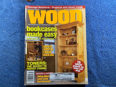 BETTER HOMES & GARDENS WOOD MAGAZINE WOODWORKERS #154 March 2004 Bookcases-image