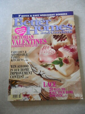 BETTER HOMES & GARDENS Magazine, FEBRUARY 1992, HOMEMADE VICTORIAN VALENTINES!-image