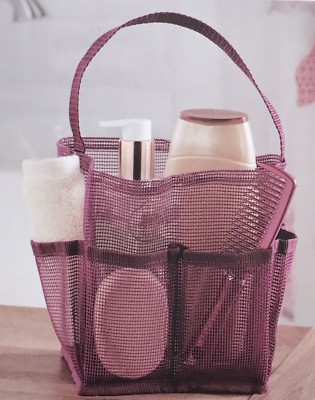 Mesh Shower Tote Bathroom Accessory Storage Organizer Water-resistant 9-Pockets-image