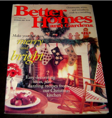 Better Homes And Gardens December 1998 Merry And Bright Christmas-image
