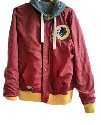 2010 Washington Redskins Reversible Jacket Vintage Cozy Wind Resistant Hood-image