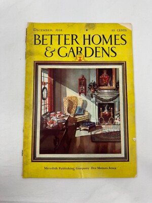 Dec 1928 Better Homes & Gardens, Lurelle Guild Cover, Full Color Ads-image