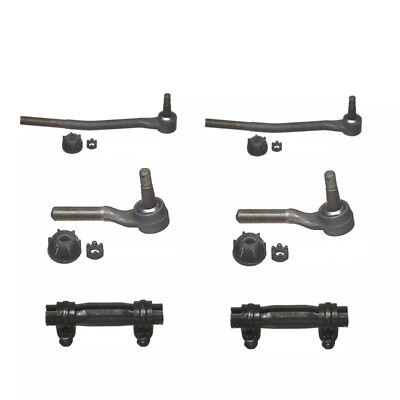 4 Front Tie Rod Ends & 2 Sleeves Ford Mustang Maverick Comet Cougar-image