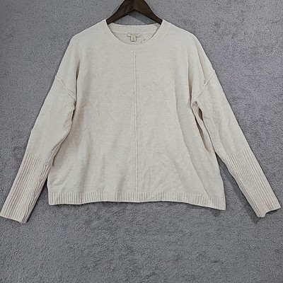 Legendary Outfitters Womens XL Sweater Heather Cream Soft Cozy Crewneck-image