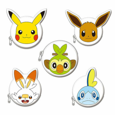 Pokemon Sword Shield Pouch Collection Pikachu Eevee Sobble Scorbunny Grookey-image