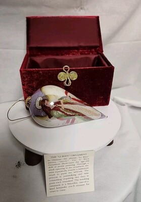 Rare Pier 1 Imports Li Bien Handpainted Angel Ornament 2004-image