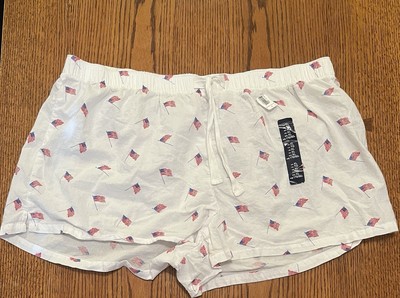 Love By Gap USA American Flag Pajama Shorts Size XL NWT-image