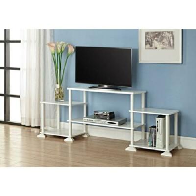 Entertainment Center Tv Media Stand CD DVD Blu Ray Console Table Shelf Book Rack-image