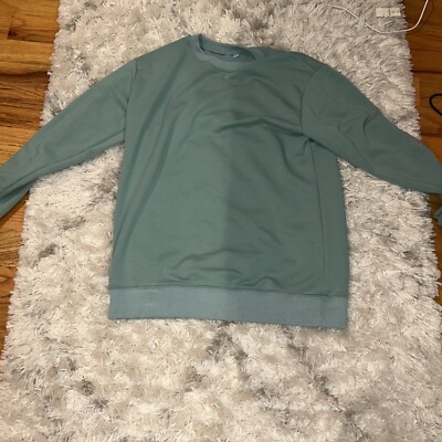 Womens Crewneck Soft Comfort Sage Green Size Small-image