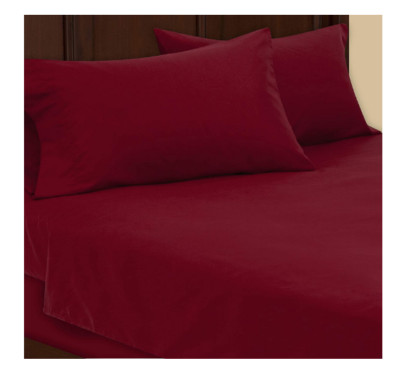 Full Red Soft  Microfiber Sheet Set New Mainstay-image