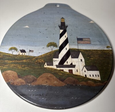 Coastal Breeze Lighthouse Trivet Melmac Warren Kimble Made In Italy-image