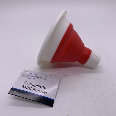 Mainstays Collapsible Funnel Red & White -image