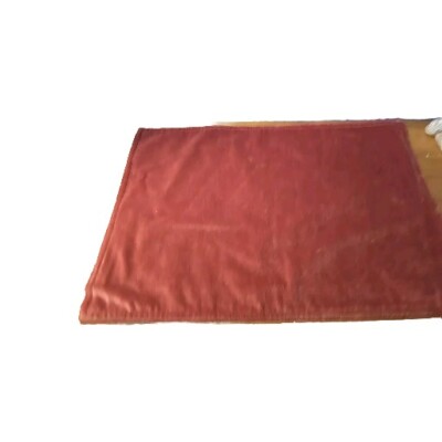 Set Of 8 Vintage Pier 1 Imports Placemats Maroon 100% Cotton-image