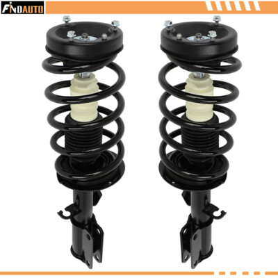 Front (2) For 2001-2005 BMW X5 Shocks Complete Struts w/ Coil Springs Assembly-image