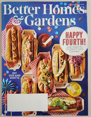 Better Homes & Gardens Magazine July 2019 DIY DOS and Don'ts Fancy Hot Dogs-image