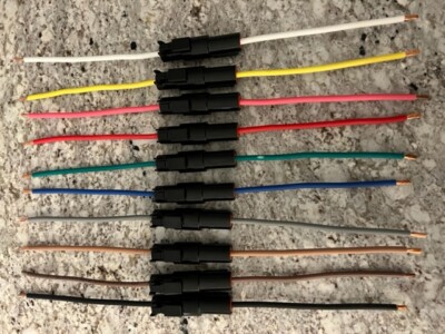 25Amp Deutsch DTHD 1 Pin Way Connector Male & Female DTHD04-1-12P DTHD06-1-12S-image