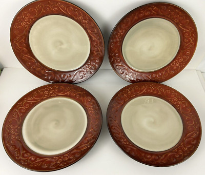 Pier 1 Imports Red Scroll 10.5