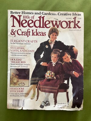 FAIR VICTORIAN Better Homes & Gardens Creative Ideas 100's Needlework & Fall '85-image