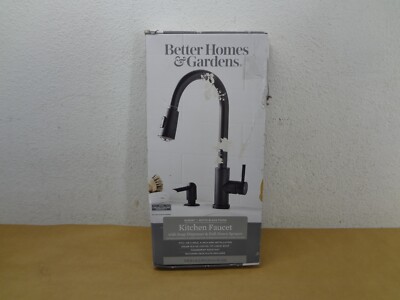 Better Homes & Gardens Elmont Pull Down Kitchen Sink Faucet, Matte Black **READ*-image