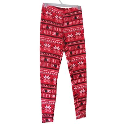  LET IT SNOW *NWT* Pajama Lounge Pants Size M 8/10 Red CHRISTMAS Winter-image