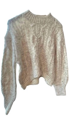 Cozy Co. women's abigail cable sweater Off White-image