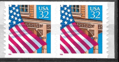 Scott #2915C, 11 x 12, Valley-Valley, Peak-Peak, 32c Flag over Porch, Mint NH-image