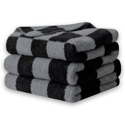 Checkered Throw Blanket - Comfortable Knit Breathable Blanket, Cozy and Warm ...-image